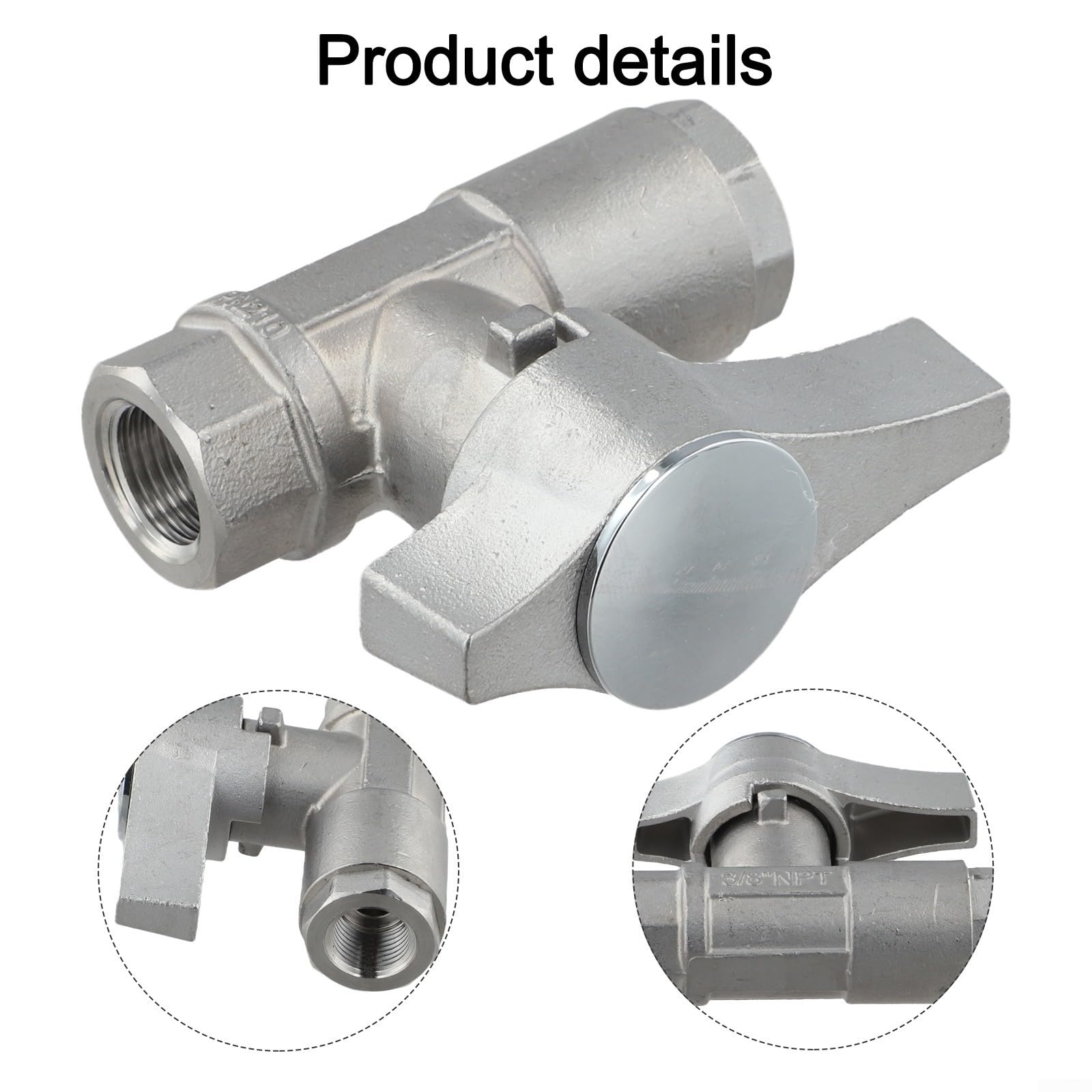 Hochdruck Kugelventil 3/8" aus Edelstahl Hochdruck Kugelventil