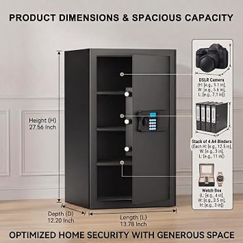7.0 Cuft Large Fireproof Safe for Home