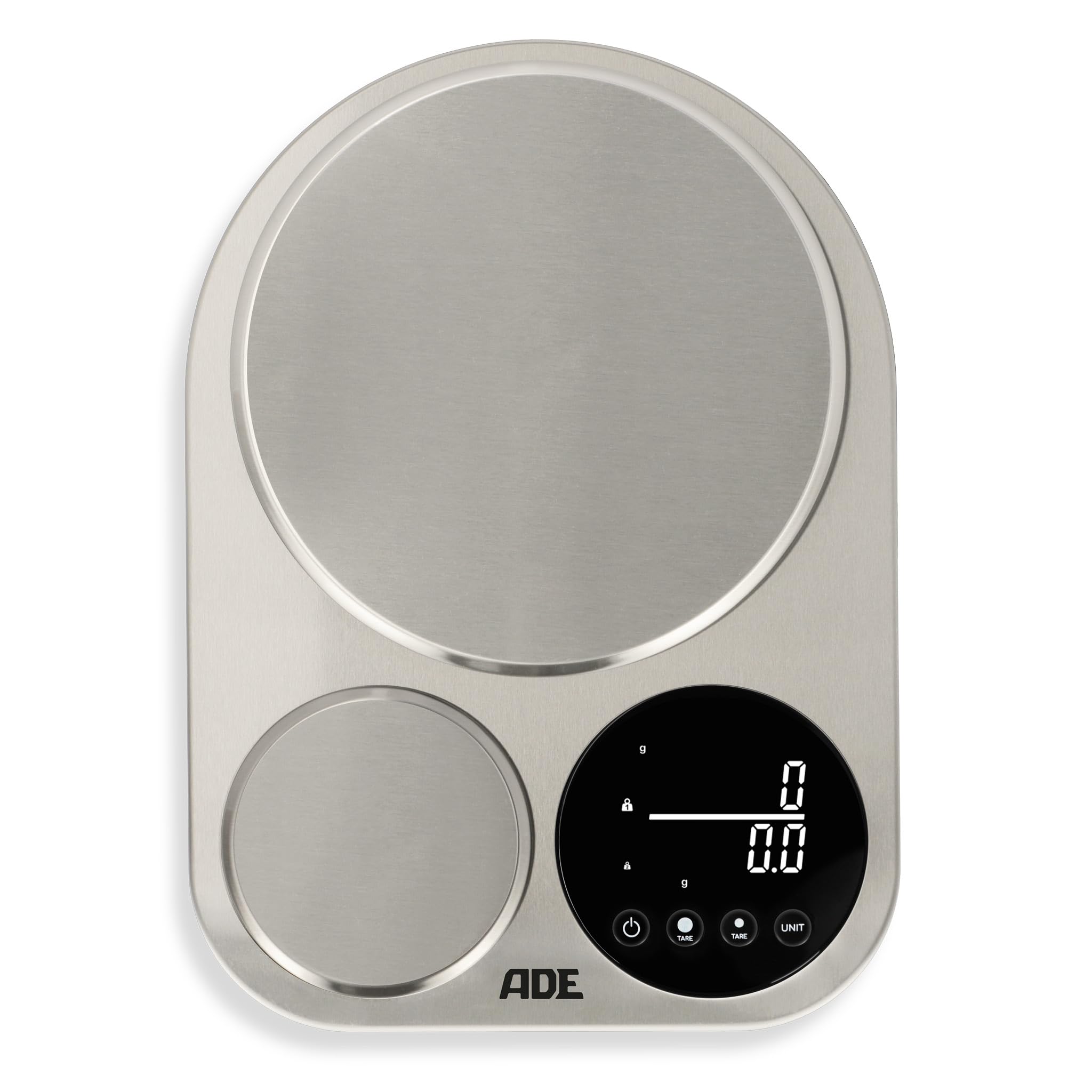 Cloer 6878 Bilancia Digitale da Cucina fino a 10 kg, dotata di funzione tara, alta precisione fino a 1 g, indicazione del peso in g, oz e ml, superficie di vetro, display