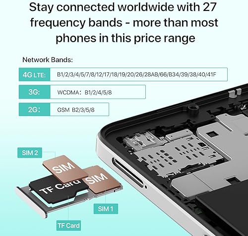 Miniatura 4 de UMIDIGI Teléfono desbloqueado G100A, pantalla HD+ 120Hz de 6.9 pulgadas, teléfono celular Android 14, teléfono inteligente con batería de 6000 mAh