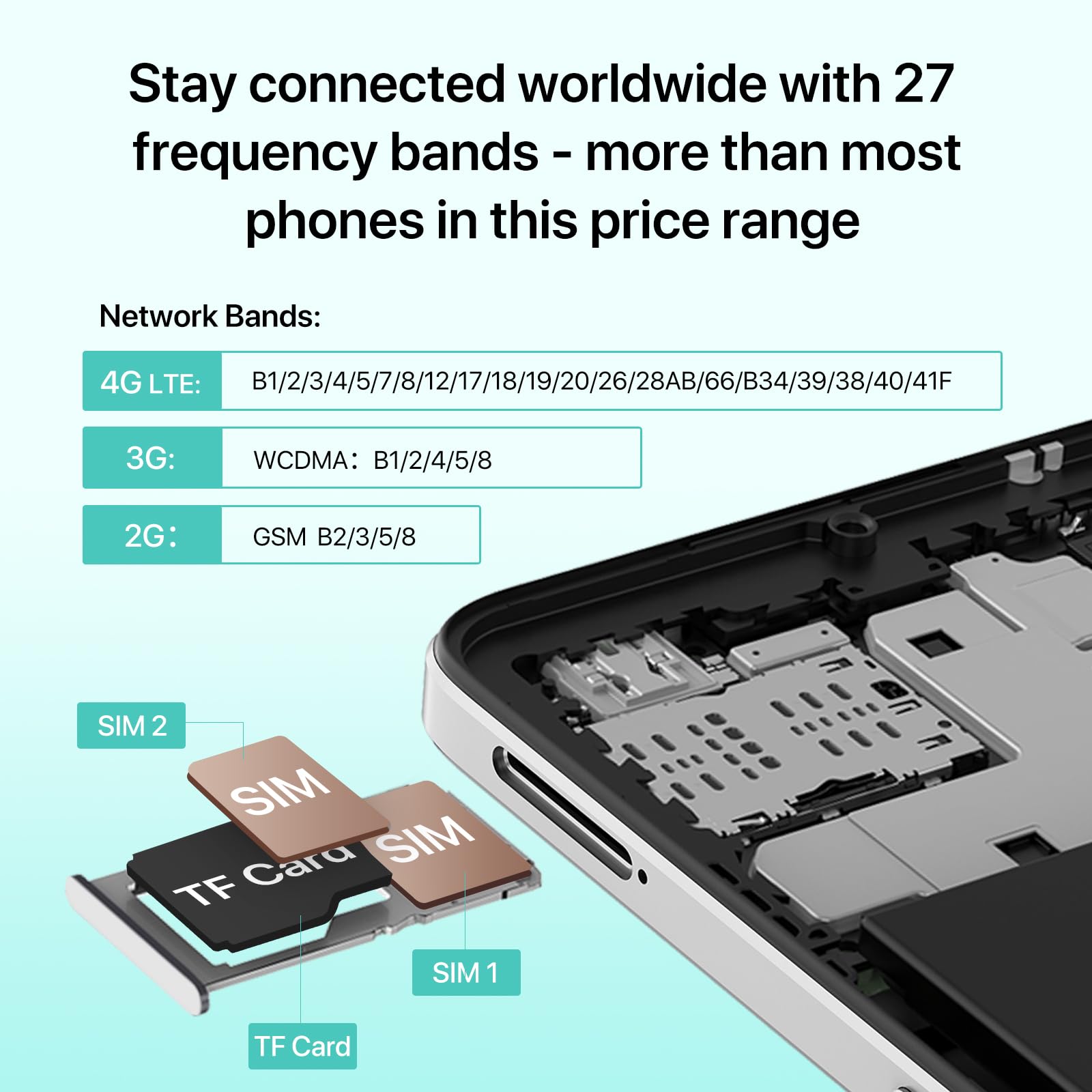 UMIDIGI G100A 8GB RAM 128GB ROM simフリー 白 UMIDIGI G100A 8GB RAM