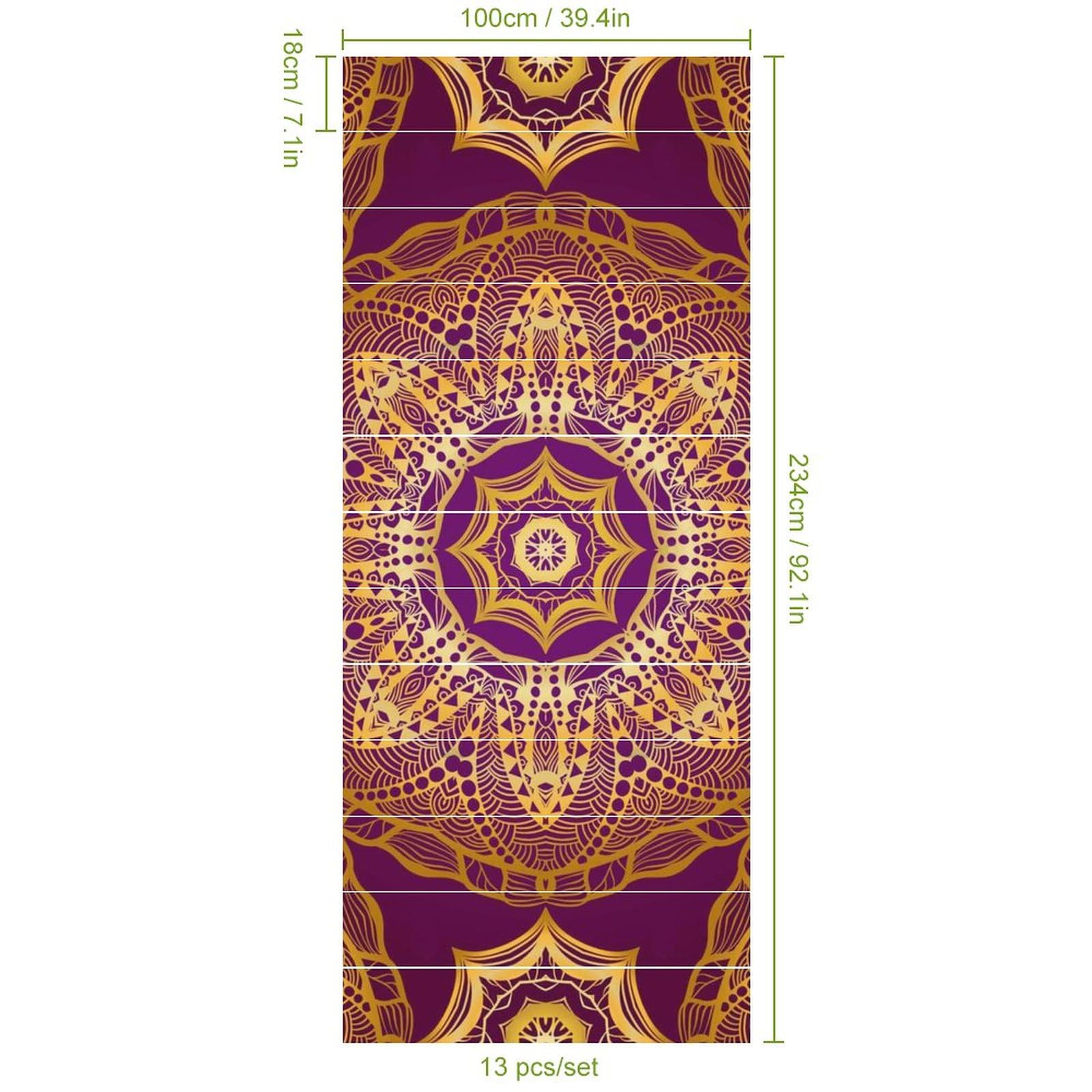 Amazon.co.jp: 階段用ステッカー マンダラ 曼荼羅 ウォールステッカー