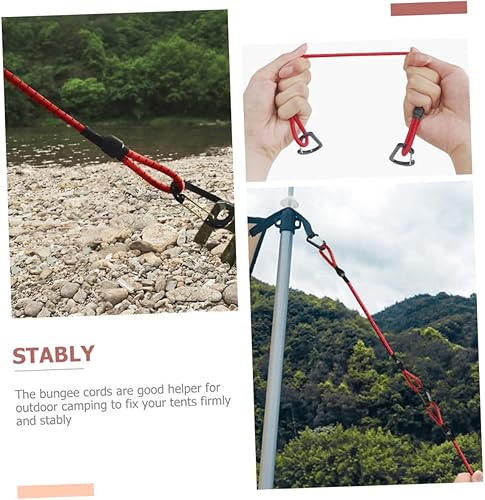 Miniatura 2 de Toddmomy 18 piezas de cuerda elástica para exteriores Portapotty Morphie - Cuerda elástica portátil para tienda de campaña, accesorios de camping,