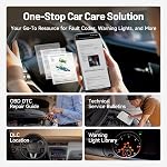 TOPDON Carpal OBD2 Scanner Bluetooth, All System Scan Tool for Android & iOS, Code Reader, 6 Resets, Repair Guide, Smog/Battery Check, Live Data, Vehicle Health Check, Car Diagnostic Scanner with AI