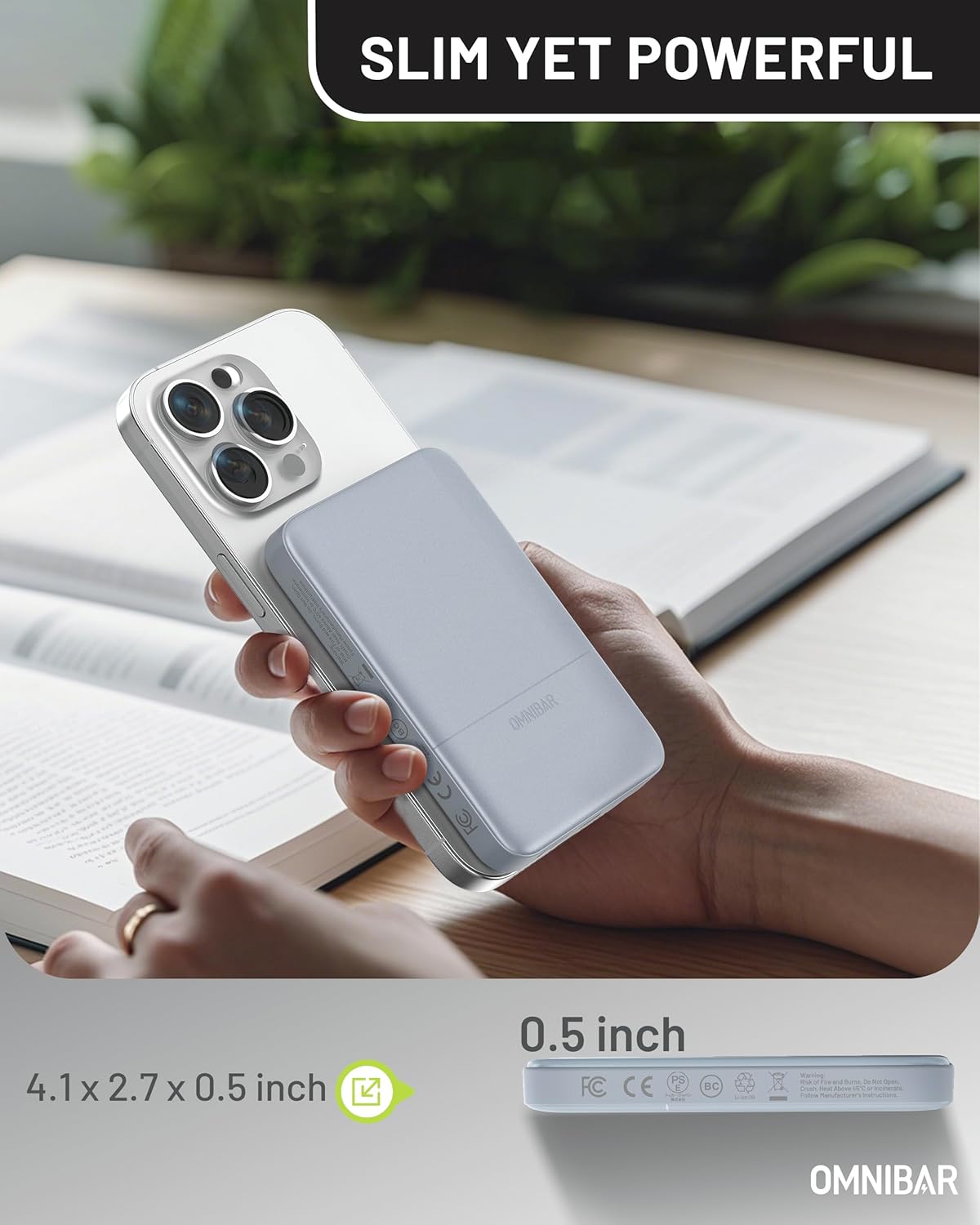 5000mAh Magnetic Power Bank with 240W USB C to USB C Cable 6FT Lime Green, 0.5'' Slim Wireless Portable Charger with 20W PD Fast Charging, Type C Charger Fast Charging Cord for iPhone 16 Samsung S25