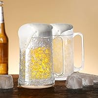 Vista 6 de Auhafaly Taza congeladora de doble pared, taza de hielo aislada con gel de 16 oz/15.2 fl oz (juego de 2)