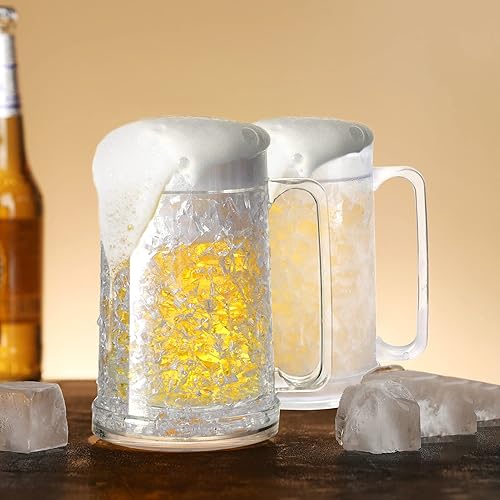 Miniatura 6 de Taza congeladora de doble pared, taza de hielo aislada con gel de 16 oz15.2 fl oz (juego de 2)