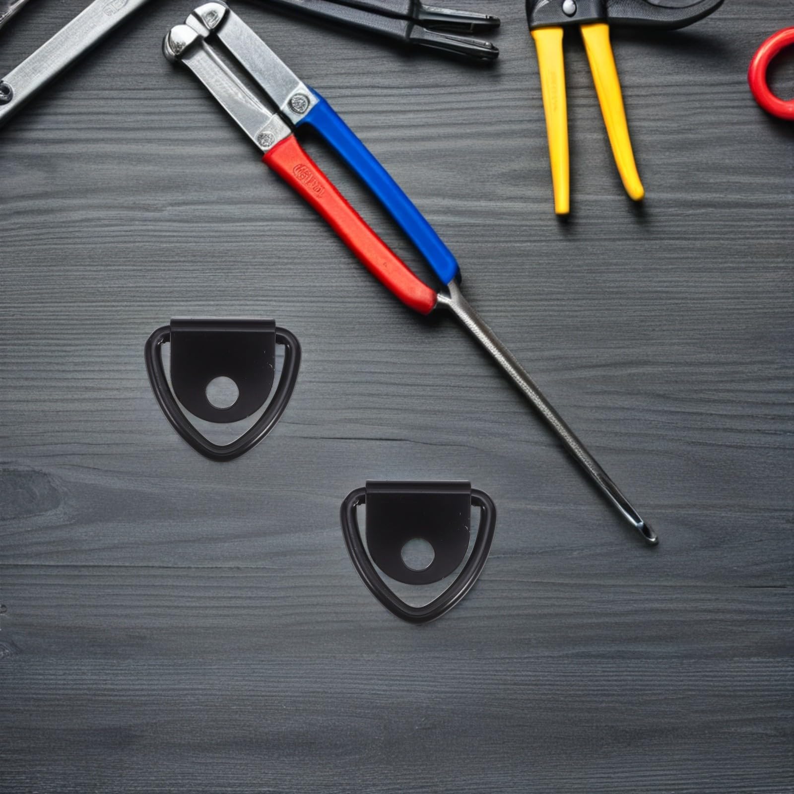Ganci di Traino Zincati a d 10 MM Set 4 Pezzi Ancoraggi per Rimorchi e Camion Accessori per Fissaggio Carico su Auto Camper e Atv Resistente alle Intemperie Uso Esterno