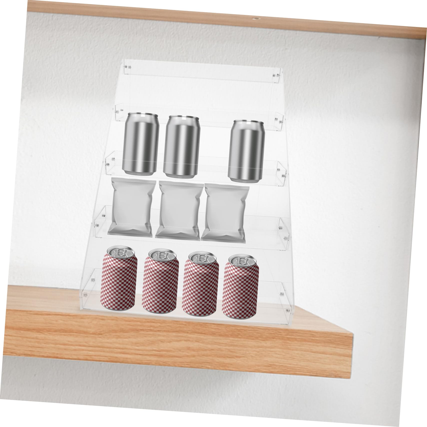 Acrylique Présentoir à Boissons 5 Niveaux, à Plusieurs Niveaux