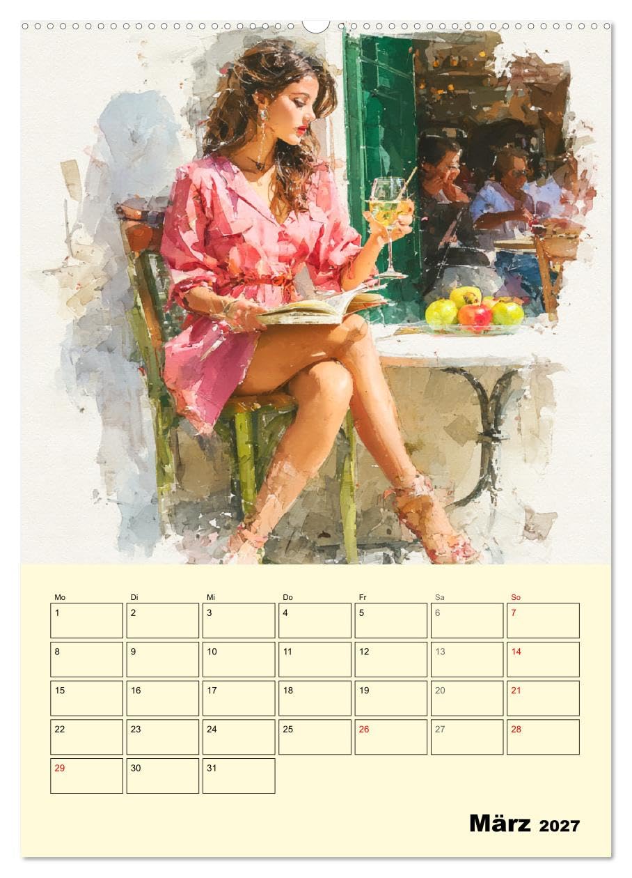 Zeit für Mich. Inspiration für kleine Fluchten und Pausen (hochwertiger Premium Wandkalender 2027 DIN A2 hoch), Kunstdruck in Hochglanz: Aquarelle von ... vom Alltag nehmen (CALVENDO Menschen)