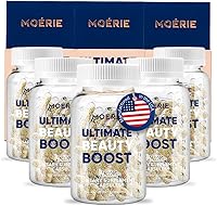 Vista 1 de Moerie Suplementos definitivos para el crecimiento del cabello para mujeres y hombres, vitaminas para el cabello, la piel, las uñas, con biotina