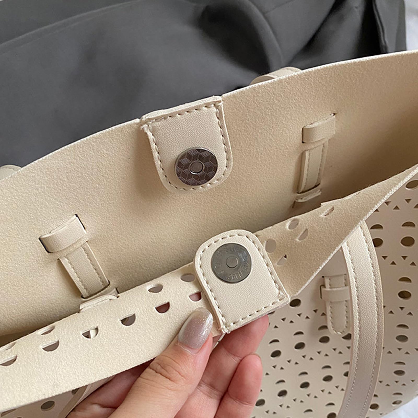 Borsa a Tracolla Leggera in PU Cava per Professionisti pendolari di Lavoro spaziosi con Tasche Multiple e pendolari quotidiani Resistenti allo Strappo