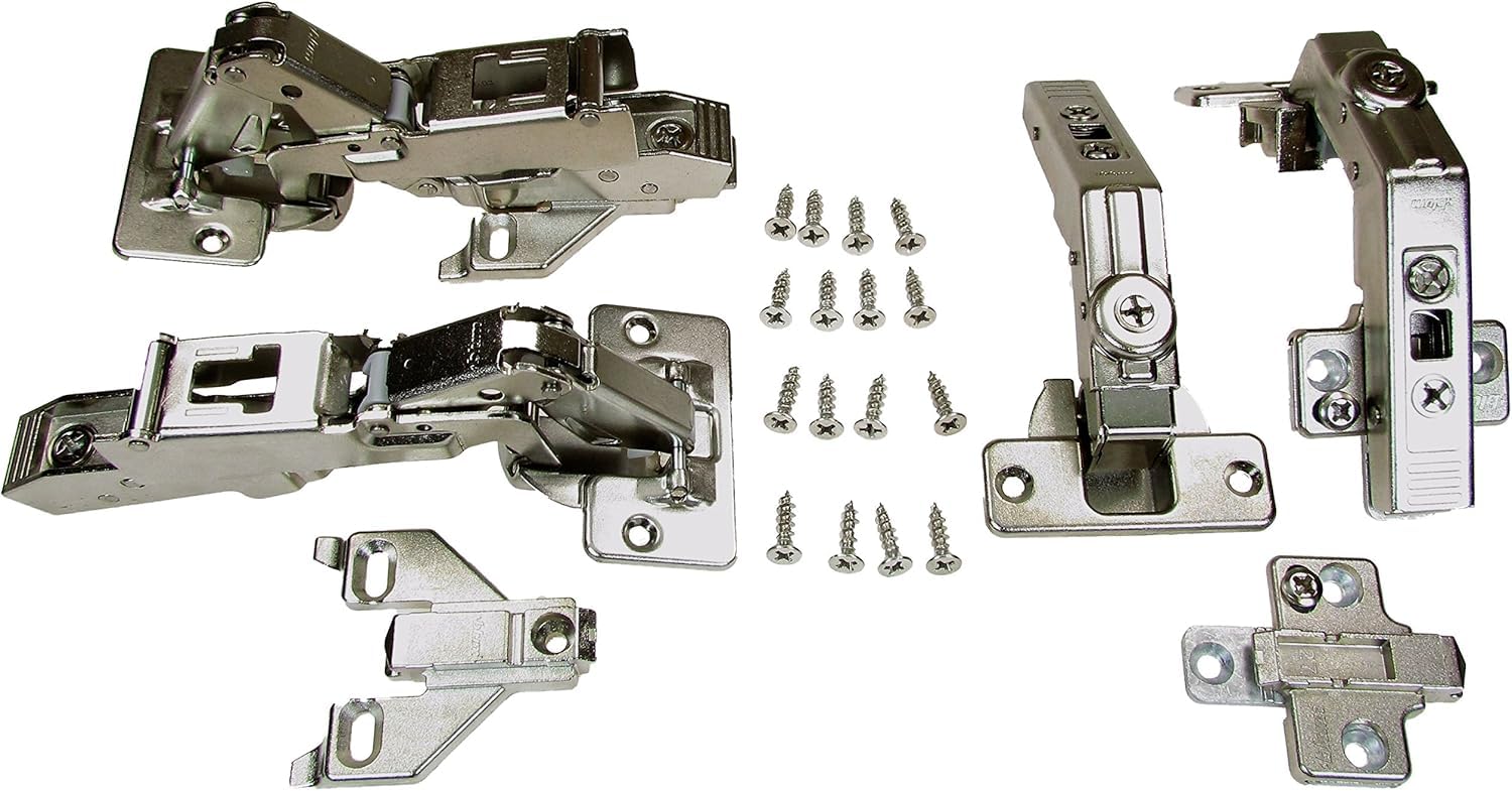 Blum 1/2" Overlay, Face Frame Hinge Kit for Pie-Corner Cabinets