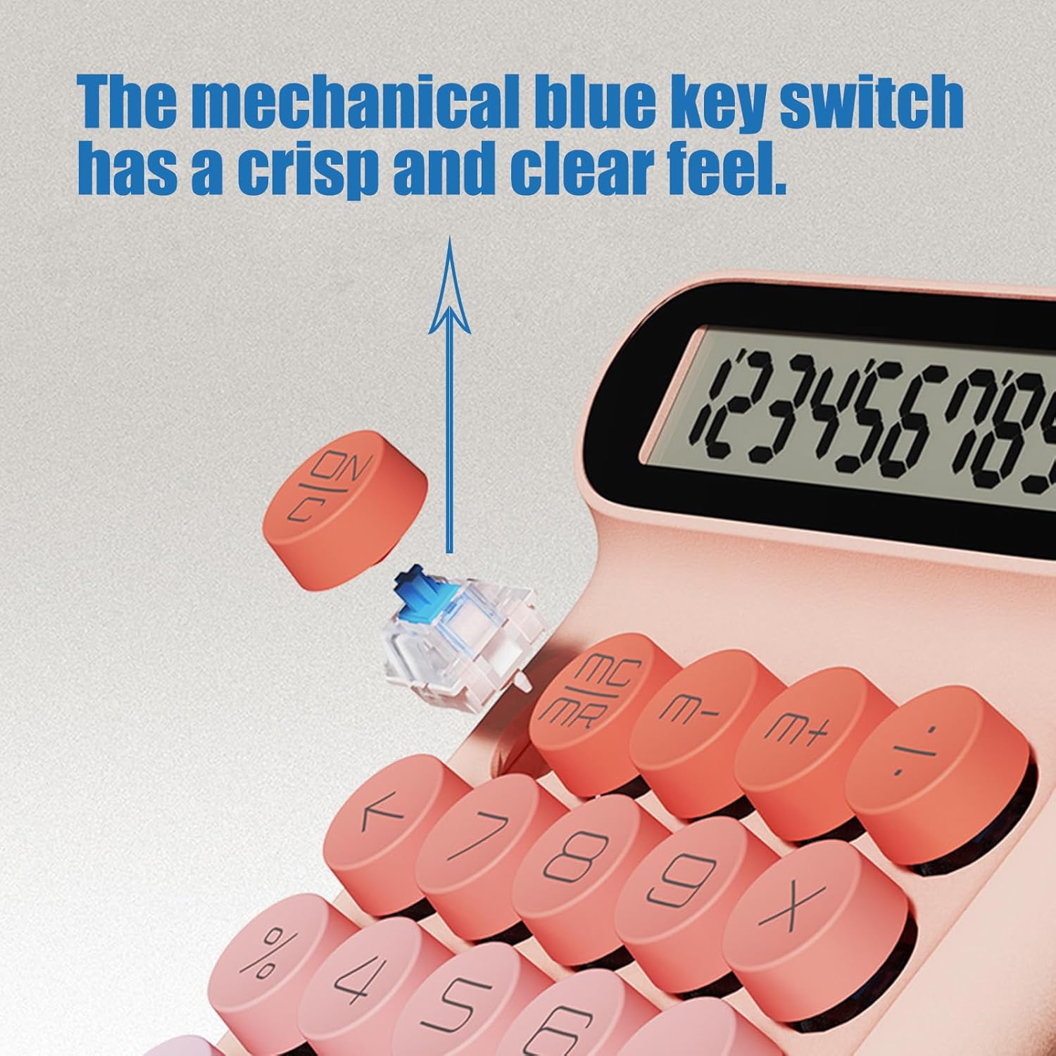 Shock Mechanical Calculator ABS Build Long Comfort Tactiles Response Clear Screen Office Equipment Portable Office Calculator