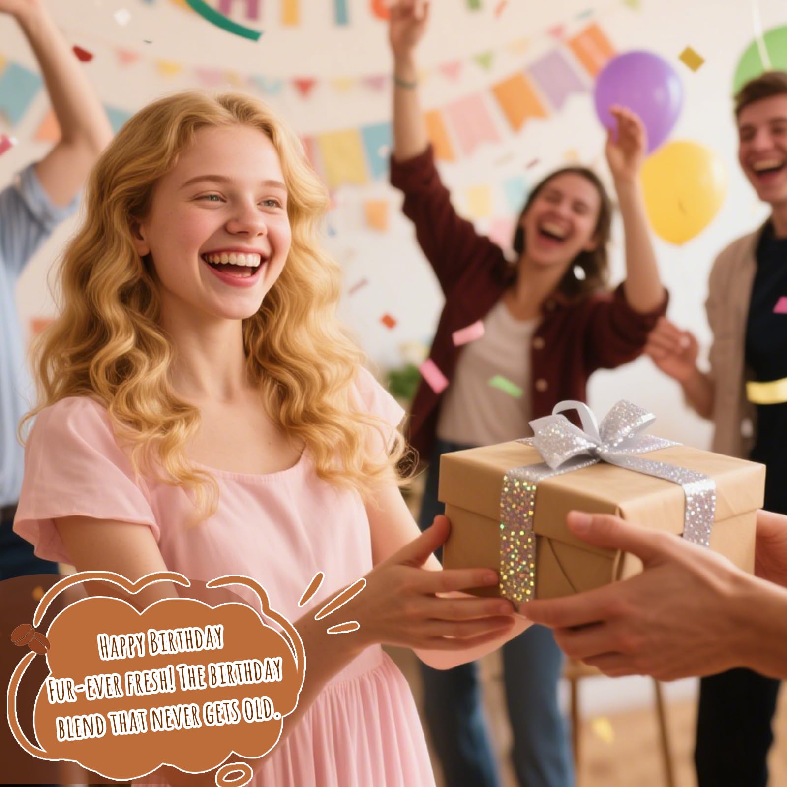 Birthday Gifts for Man Woman Dad Handmade Crochet Coffee with Inspirational Funny Birthday Card for Coffee Lover Coworkers Friend Teacher Nurse Boyfriend Girlfriend Sister Brother Mom Dad BFF - 4