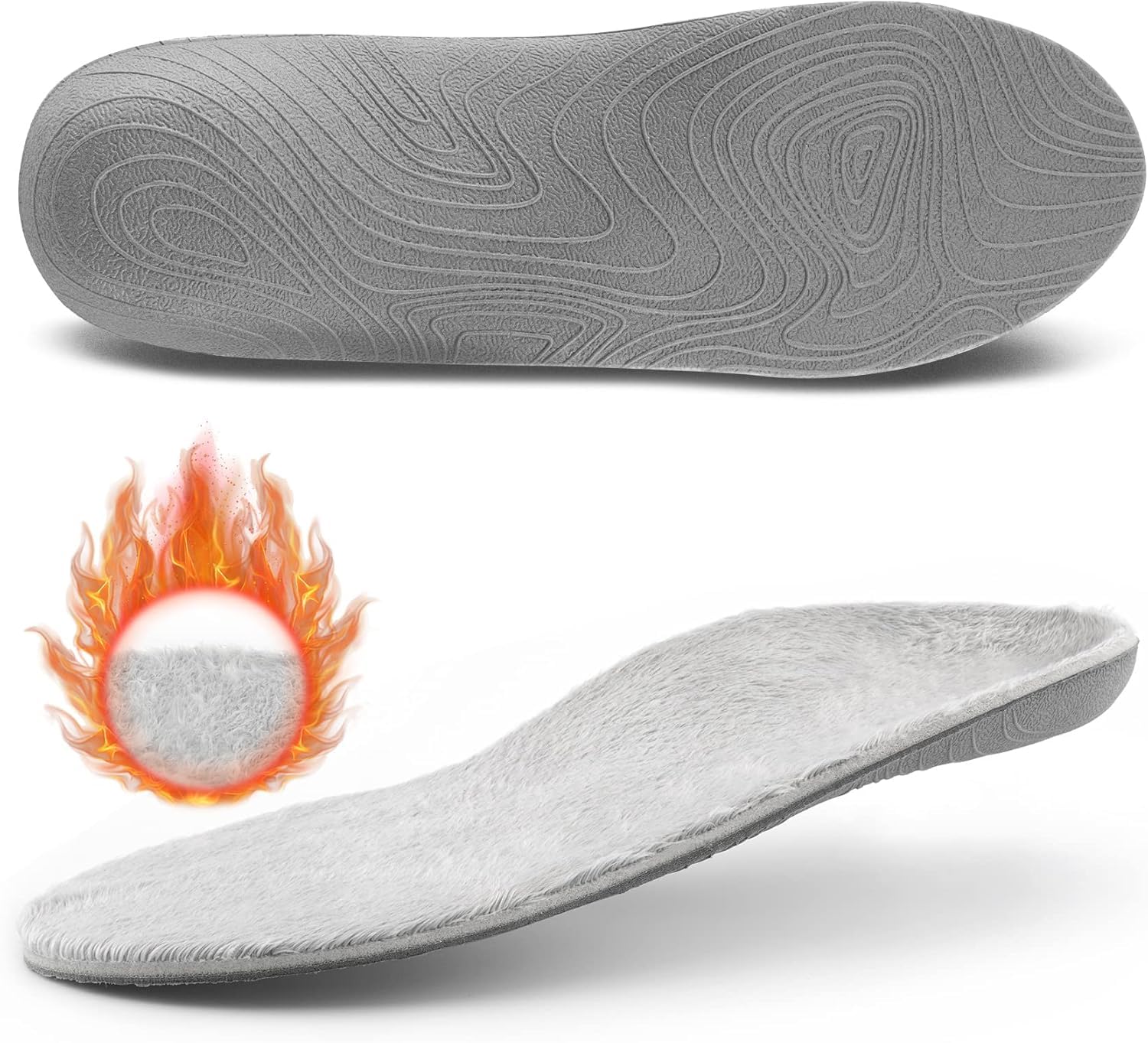 STSVZORR 220 lbs+ High Arch Support Insert Metatarsal Pad Pain Relief Men Women Plantar Fasciitis Insole Orthotic Flat Feet Heel Spur Comfort Standing All Day, Work Boots Shoe Insole