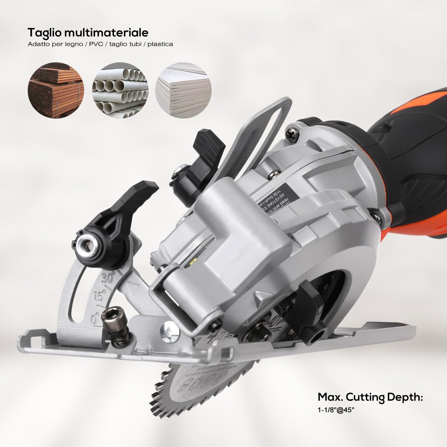 Extbtfor 5.8A Circular Saw - Powerful & Portable -4