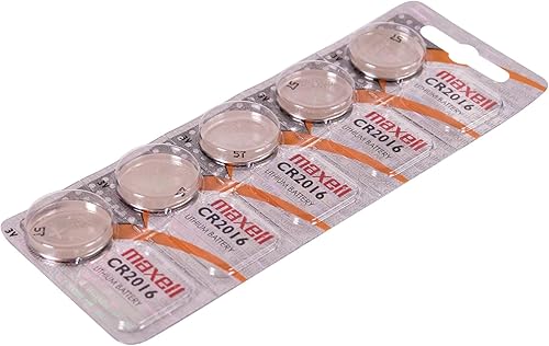 Miniatura 2 de Maxell Micro batería de litio CR2016 para relojes y electrónica paquete de 5