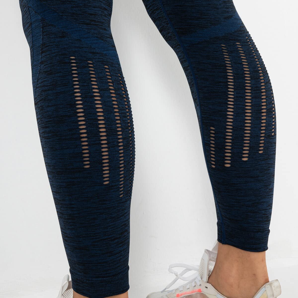 LuisFranklin Legginsy damskie siłownia joga damskie legginsy fitness push up legginsy bezszwowe legginsy treningowe z wysokim stanem siłownia bezszwowe legginsy damskie XL niebieskie - 1legginsy