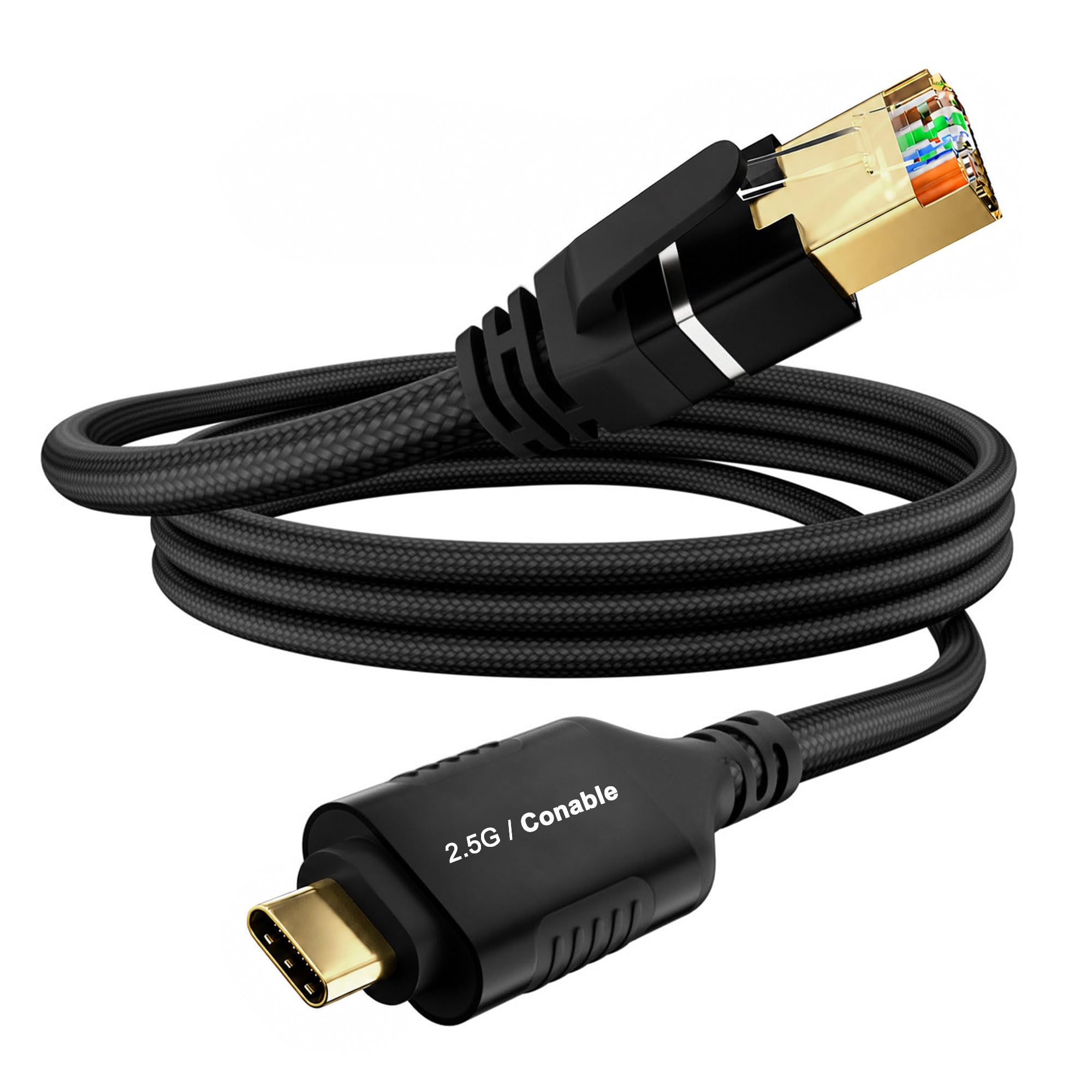2.5G USB C al cavo Ethernet 1,2 m, USB C ad alta velocità al cavo di rete