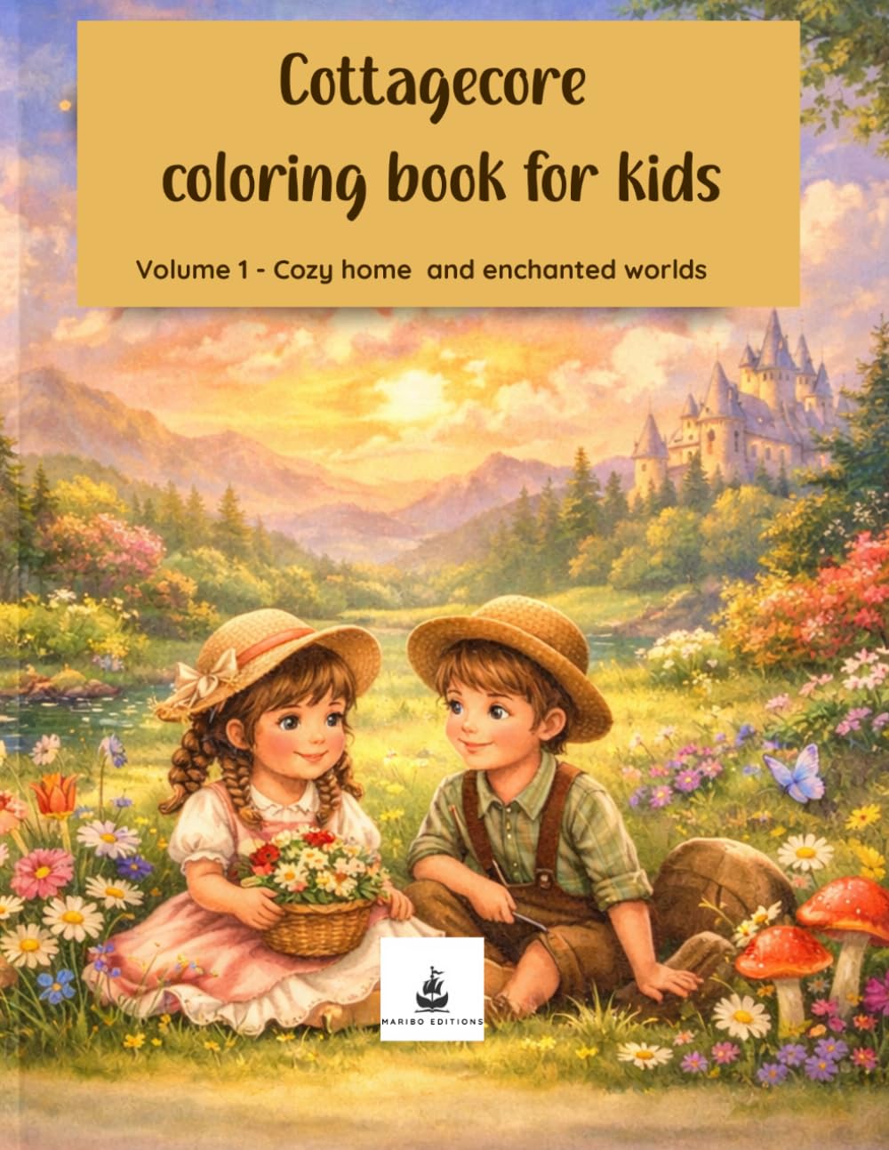 Cottagecore Coloring Book for Kids: Volume 1: Cozy Home & Enchanted World (Cottagecore Coloring Collection)
