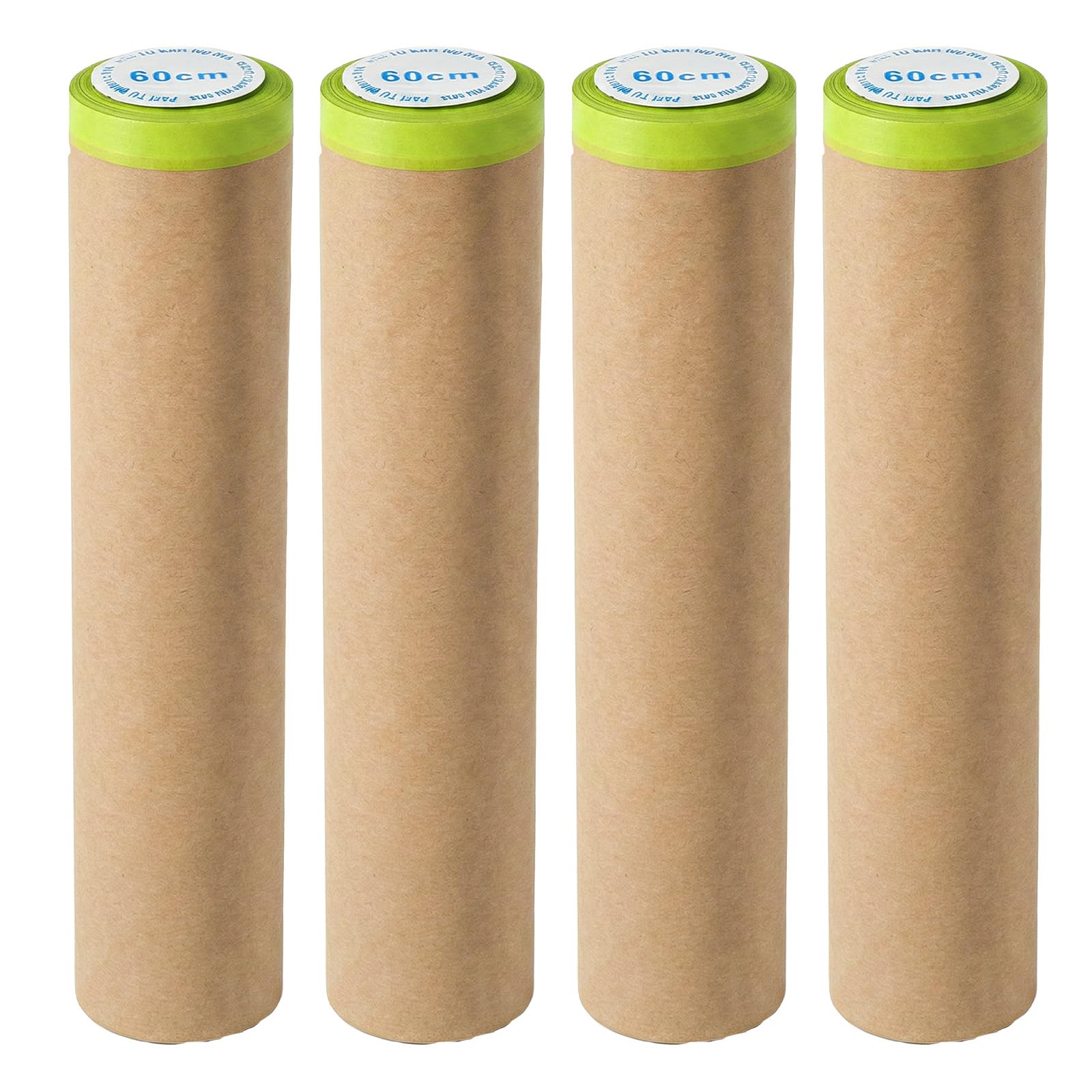 Papel de enmascarar para pintar precintado, 4 rollos de 24 pulgadas x 50