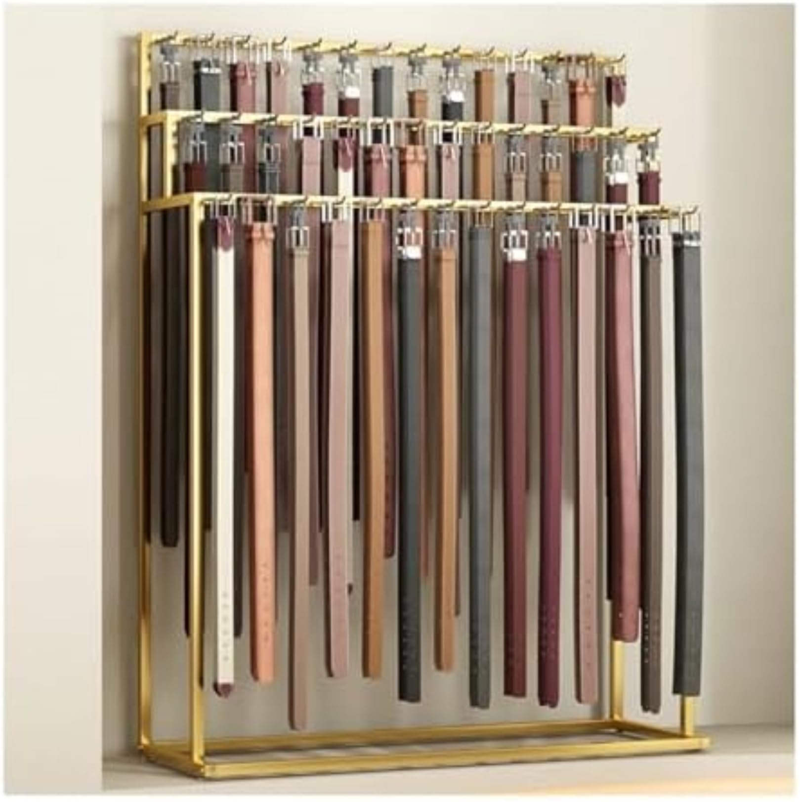 Gürtelrollständer für Einzelhandel, Kleidung, Bodenständer, Aufbewahrungs-Organizer für Gürtel, Krawatten, Schmuck und mehr – vielseitige Display-Lösung