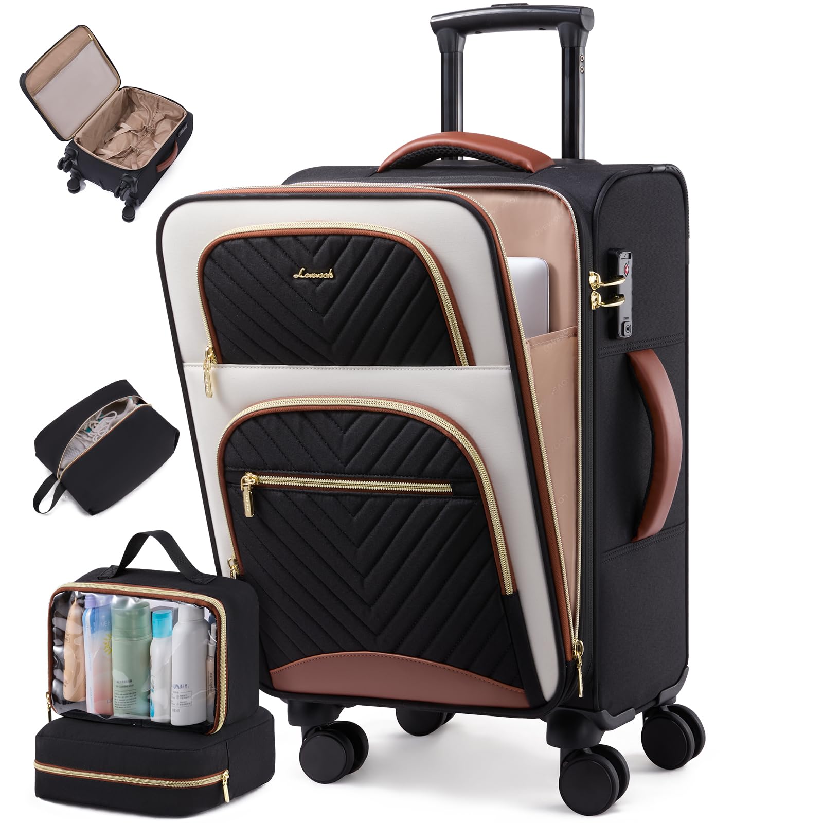 LOVEVOOK Canvas Carry-On