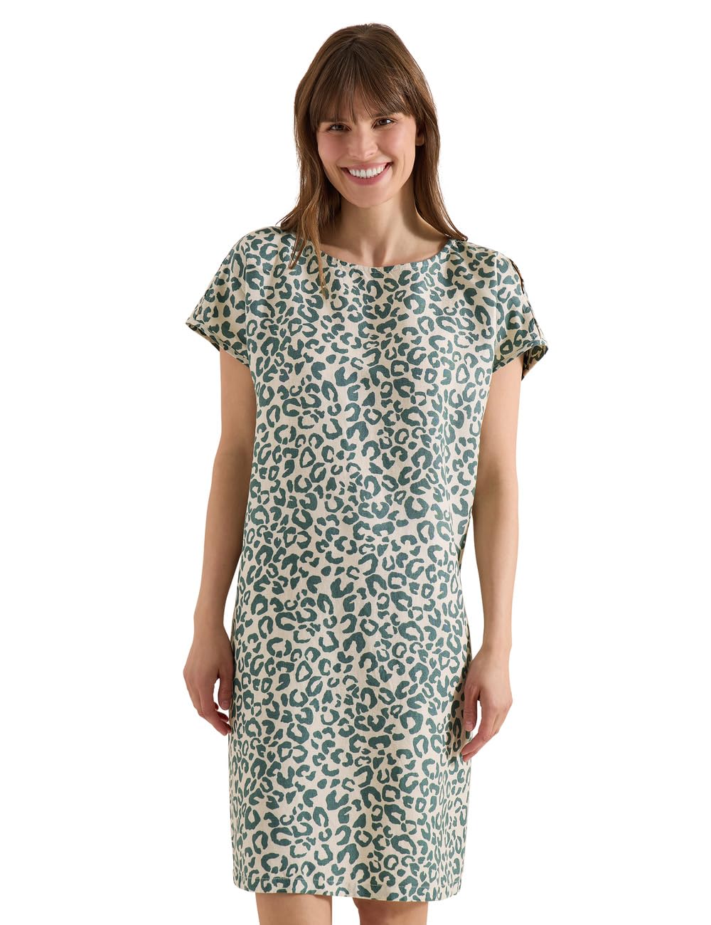 Cecil Damen 1408946 Leo Leinenmix Kleid (1er Pack)