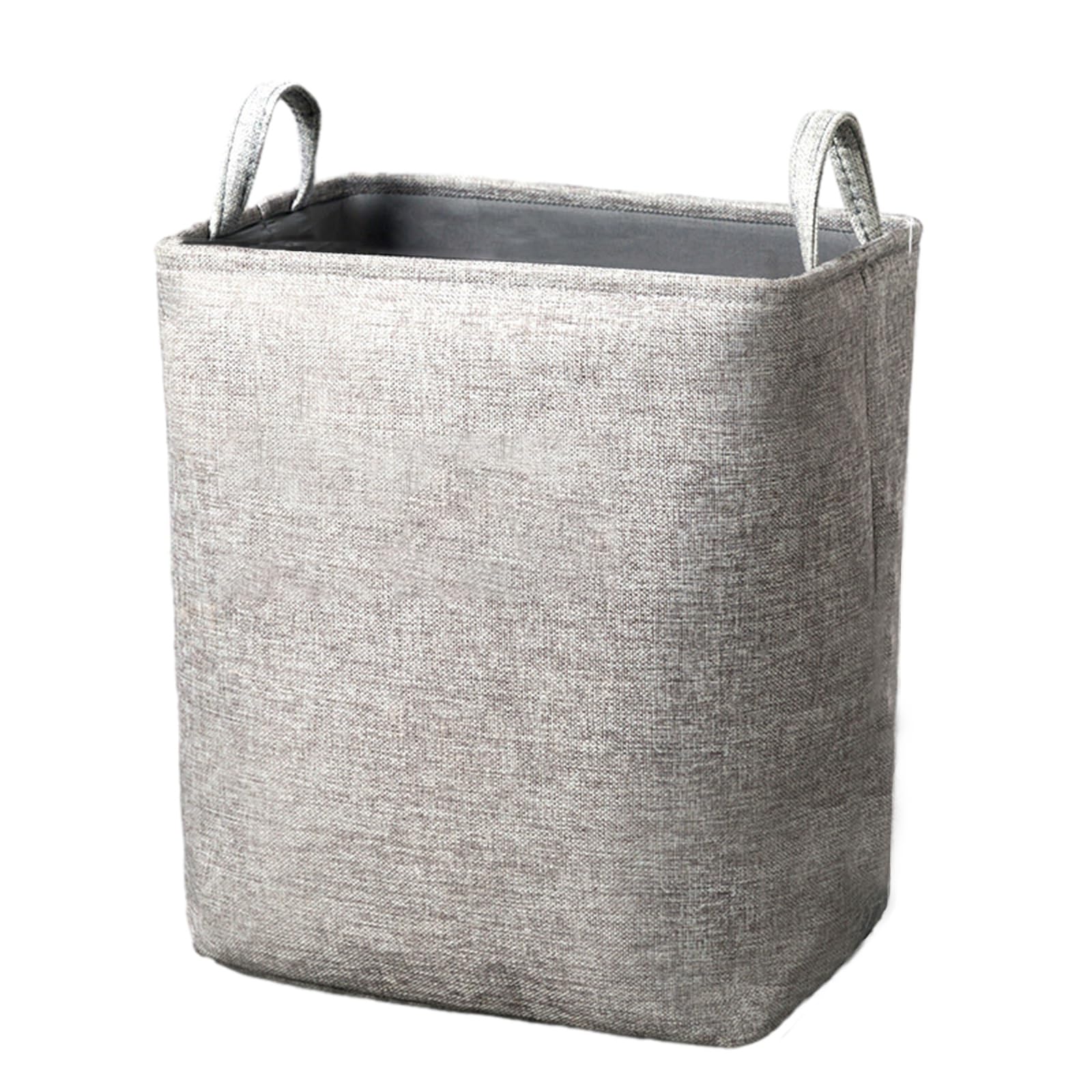 Wäschekorb, Große Wäschekörbe mit Griff, Zusammenklappbarer Rollender Wäschekorb für Decken, Spielzeug, Schmutzige Kleidung Im Wohnzimmer, Badezimmer, Schlafzimmer (Color : Gray, Size : 43cm)