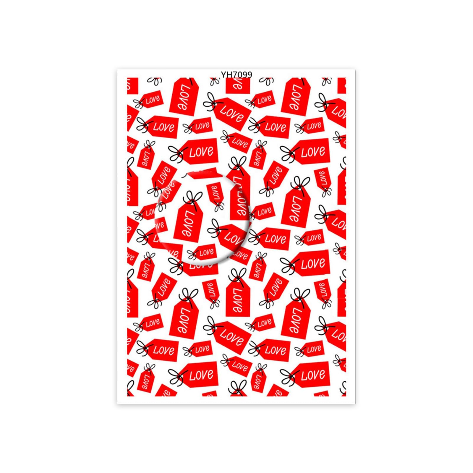 Lerpwige Clay Transfer Paper Pottery Underglaze Heart Paper Water Soluble Transfer Sheets for Clay Earring Jewelry Making Holiday Decoration Sticker