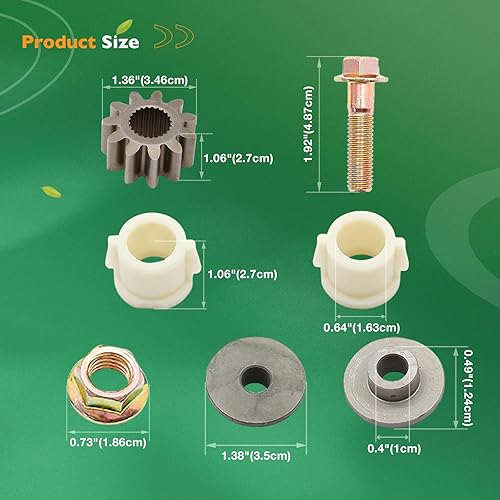 Miniatura 7 de HQPASFY Kit de reconstrucción de engranajes de piñón para sector de dirección compatible con tractores de césped John Deere Serie L Reemplaza#