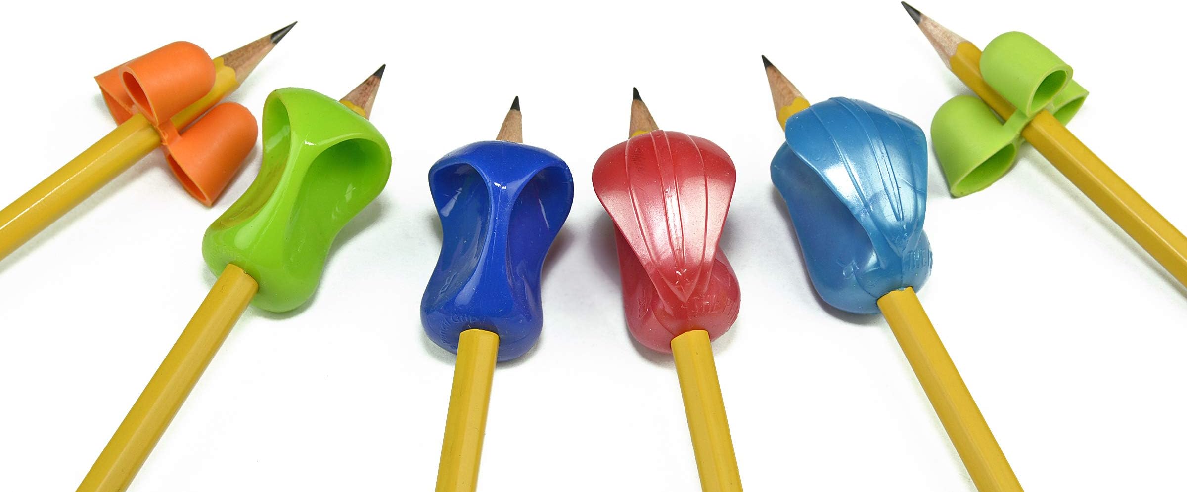 The Pencil Grip Early Childhood Set of 6, Writing Aid Set for Righties and Lefties, Assorted Colors - ECG-006