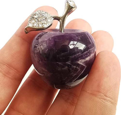 Vista 42 de 1 pieza de figuras coleccionables de cristales de manzana de rodonita y piedras curativas, decoración de habitación de 1.18 pulgadas, decoración