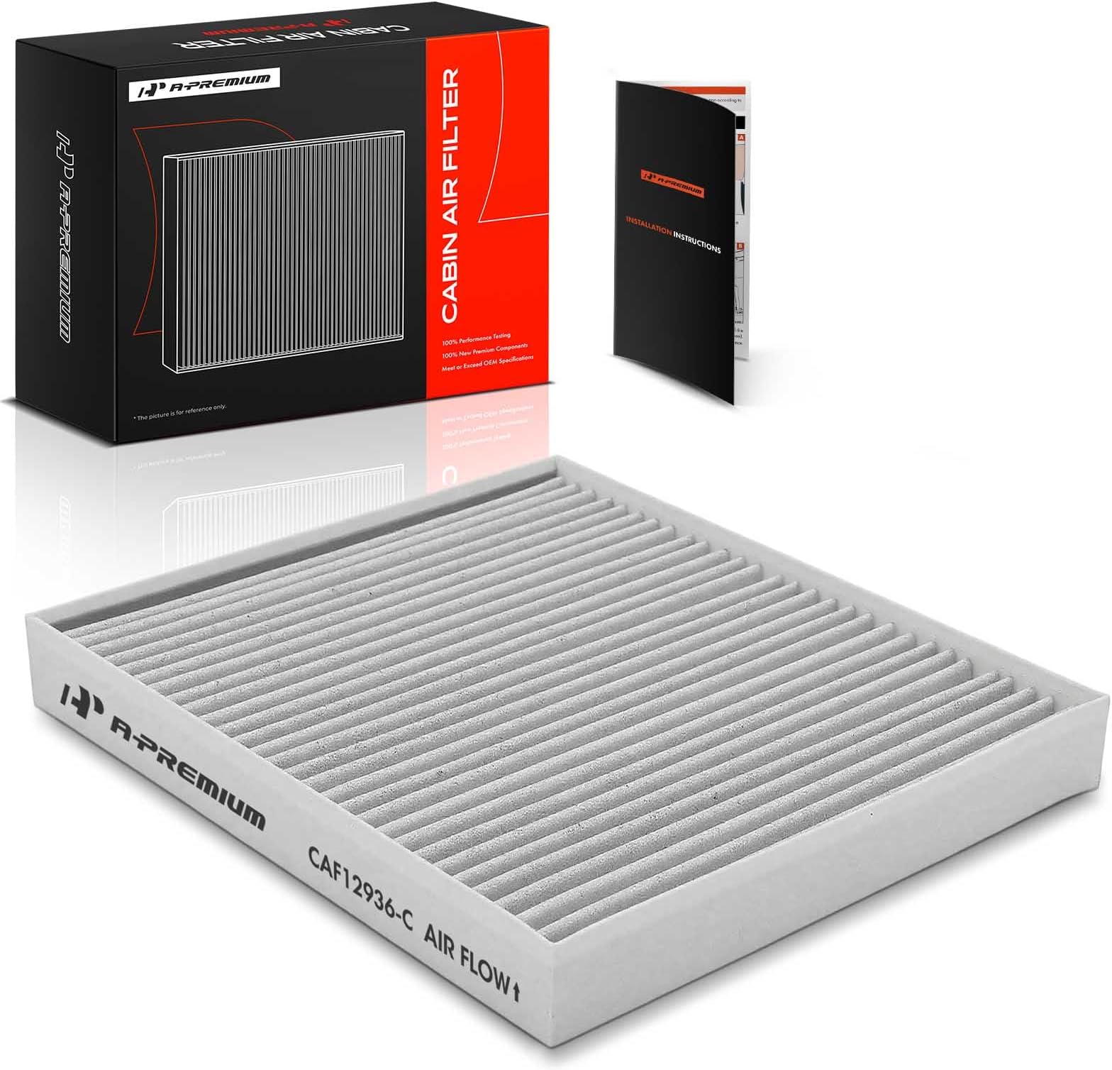 A-Premium Cabin Air Filter with Activated Carbon Compatible with Hyundai Palisade 2020 2021 2022 2023 - V6 3.8L - Replace# 97133-S8000