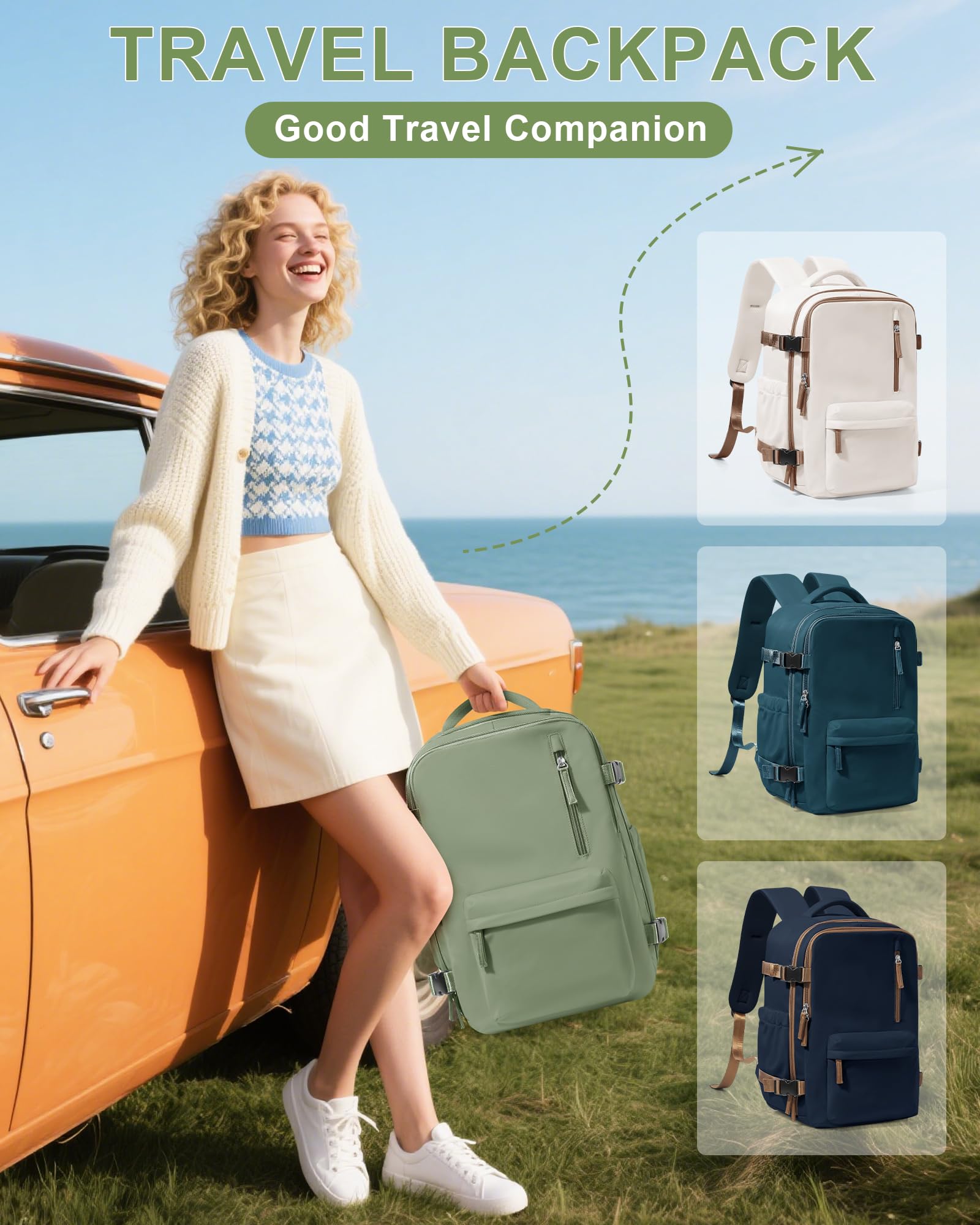 BJLFS Borse da Cabina per Ryanair 40×30×20 Zaino da Viaggio con Sottovuoto Bagaglio a Mano 40x20x25 Easyjet 45×36×20,Zaino Wizzair 40x30x20,Zaino Casual per laptop da 14 pollici per scuola