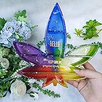 Vista 5 de Kit de fundición epoxi de resina de hojas y bandeja de mantenimiento de moldes de silicona