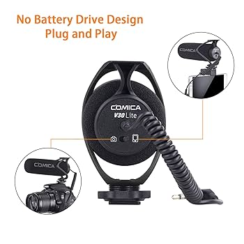 COMICA V30 マイクセット ケース付き Amazon.com : COMICA CVM-V30 LITE Video Microphone,Super