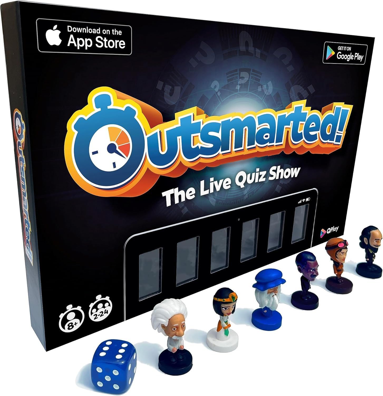 OUTSMARTED! The Live Family Quiz Show Board Game | Ages 8+ | For 2 to 24 Players (Outsmarted 2023 Edition)