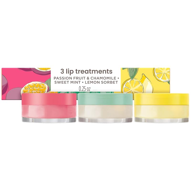 Burt's Bees Máscaras Labiais Noturnas, Pacote com 3