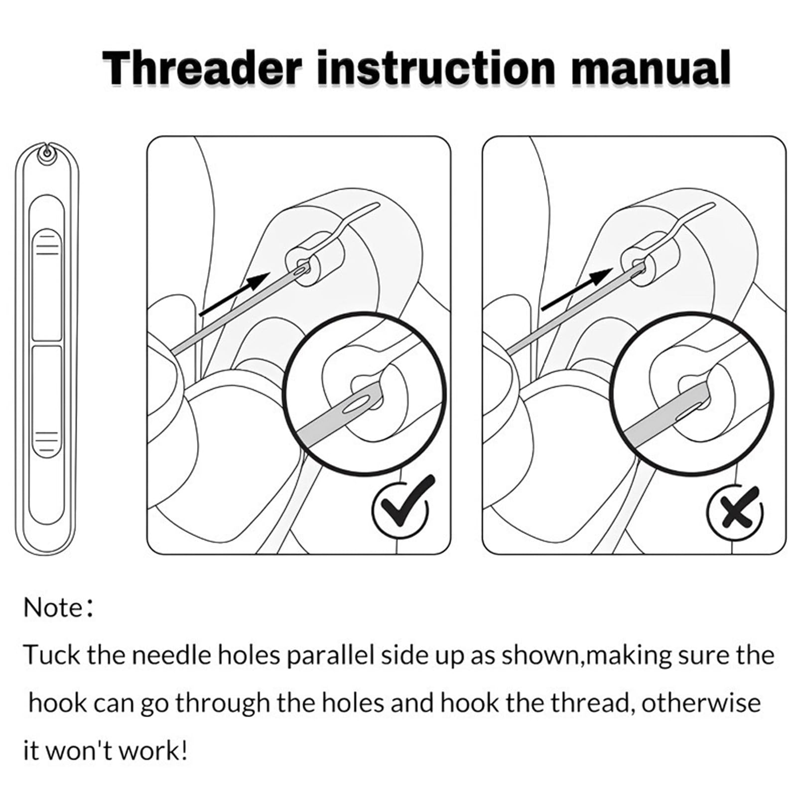 Xuvrir 2-in-1 Automatic Needle Threader & Seam Ripper, Quilting Supplies Sewing Kit, Quick Sewing Machine Loop Needle Threaders (1PCS-Purple) 2