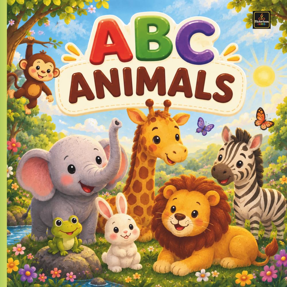 ABC With Animals: Learn Letters A to Z with Cute Friendly Animals