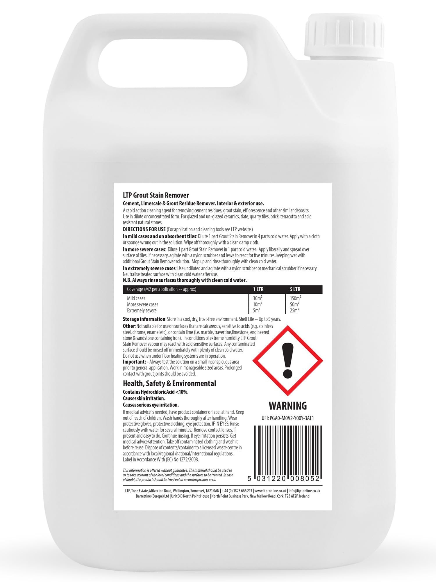 LTP Removedor de manchas de lechada (5L)