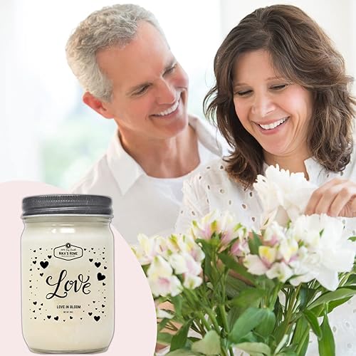 Miniatura 4 de Nikas Home Love in Bloom vela de soja regalos de San Valentín para mujeres vertida a mano altamente perfumada totalmente natural decoración del día