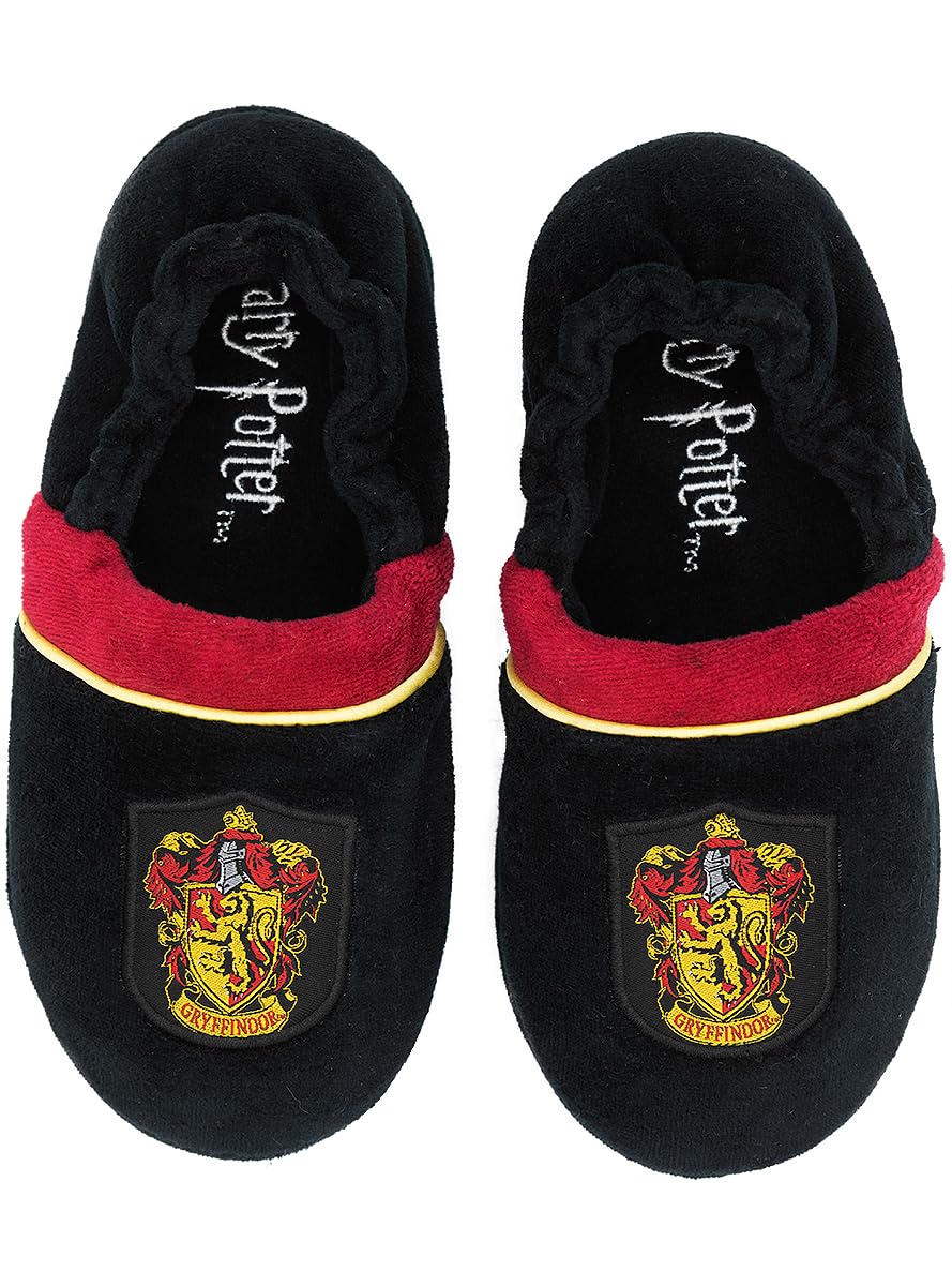 Funidelia Chaussons Gryffondor - Harry Potter pour fille et garçon, Licence Officielle, Taille 34-36, Poudlard, Magiciens. Produits dérivés à offrir à Noël et pour les anniversaires