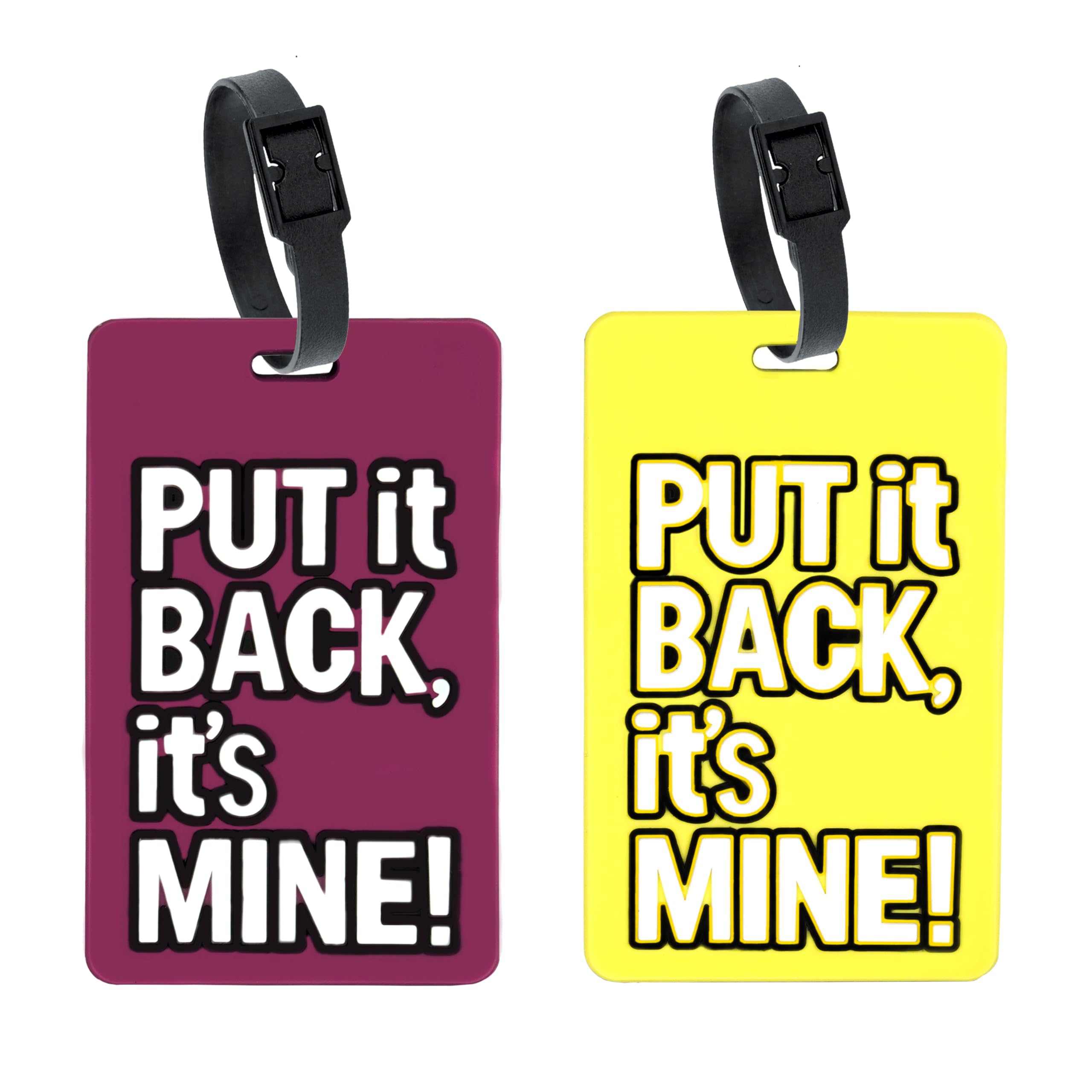 Storite Luggage/Bag/Travel ID Label Tags for Suitcase & School Bags Identifier Name Address Label with Silicon Strap | Pack of 2 | Multicolour (B0DF1V51KW) Amazon Price History, Amazon Price Tracker