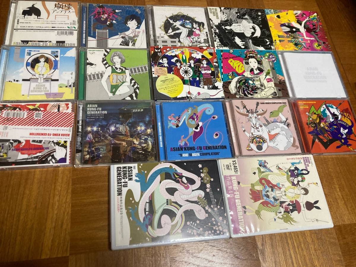 まとめ売り アジカンCD シングル アルバム DVD グッズ22点セット Amazon.co.jp: ASIAN KUNG-FU GENERATION☆CDシングル＆アルバム