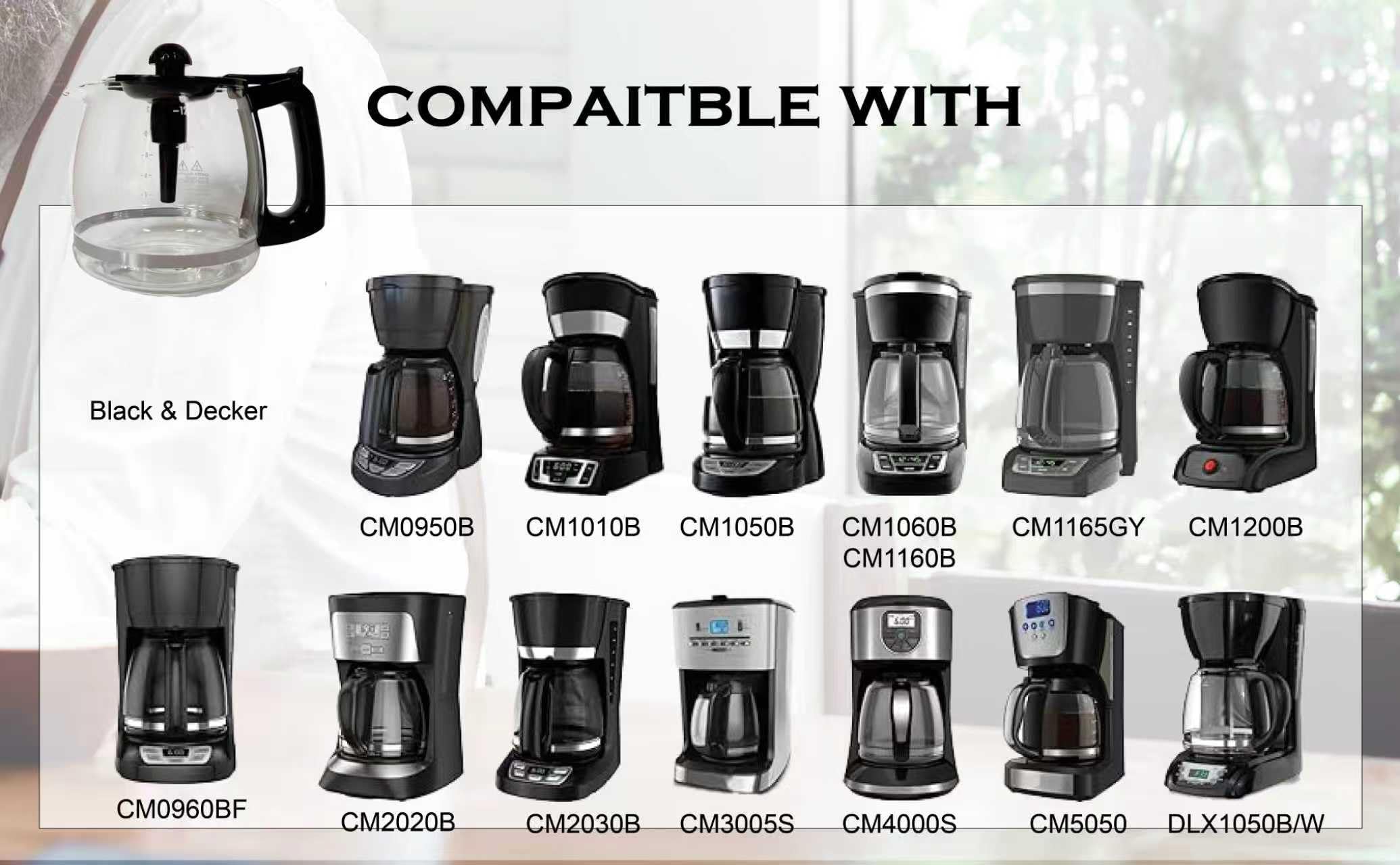 Amazon.com: pots replacement for 12cup Black Decker coffee maker: Home &  Kitchen