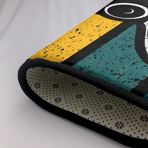 Miniatura 5 de Tapete retro con temática de videojuegos, antideslizante, de microfibra suave, lavable, para el interior, para sala de estar, dormitorio, oficina,