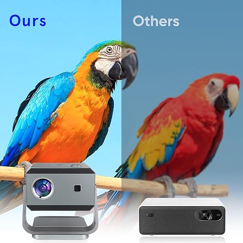 Miniatura 3 de Mini proyector portátil para el hogar y el dormitorio, proyector pequeño compacto con sonido claro, fácil operación para películas, juegos, fotos